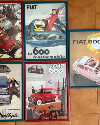 Stampe Fiat Vintage 40x30