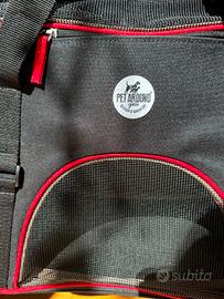  borsa porta gatto trailer nera Pet around you