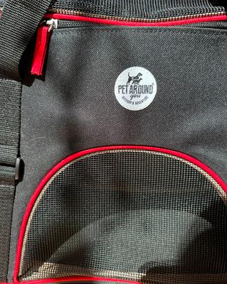  borsa porta gatto trailer nera Pet around you