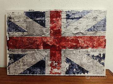 Quadro su tela bandiera inglese Union Jack