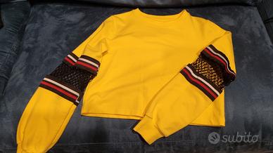 Felpa GAeLLE PARIS Gialla bambina 10 anni