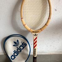 Racchetta Adidas legno tennis vintage Ilie Nastase