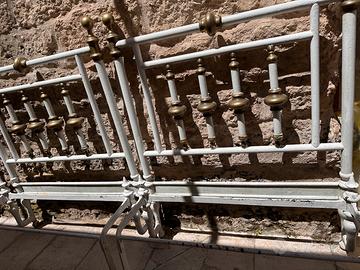 2 testiere letto in ferro battuto