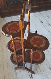 Arr Vintage Etagere in legno e pelle 