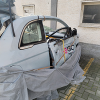 Fiat 500 e incidentata