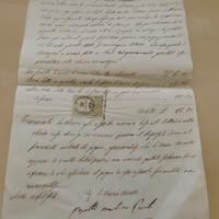 Documento Manoscritto 1857 LOMBARDO-VENETO - Marca