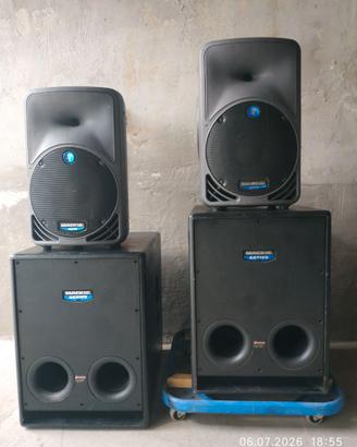 Impianto audio Meckie USA 1800 watt RMS