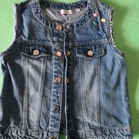 Gilet giacca bambina jeans denim OVS tg 6/7 anni
