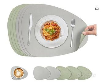 6 tovagliette  nuove KitchenBoss verdi e grigie