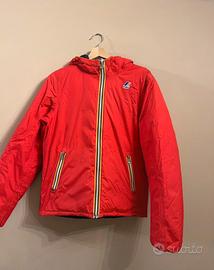 Giubotto K-Way reversibile rosso e blu taglia M