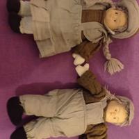 coppia bambole vintage 