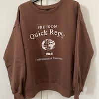 Felpa invernale marrone