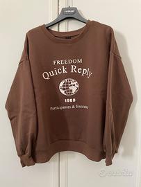 Felpa invernale marrone