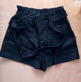 Pantaloncino ecopelle Zara
