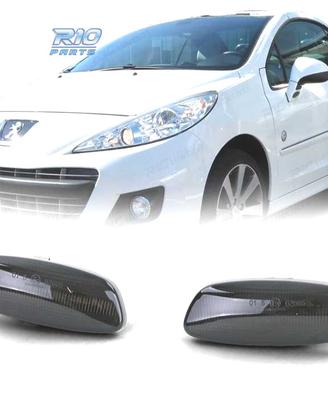 FRECCIE SPECCHIO PER PEUGEOT CITROEN LED NERO FUMÈ