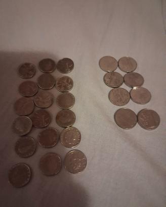 monete  lire 50 e 100 lire piccole 