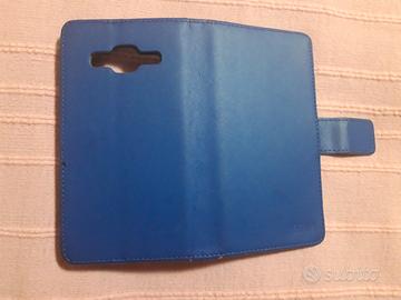 Cover Samsung Galaxy Core Prime portafoglio blu