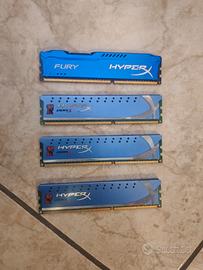 16GB DDR3 1600MHZ HYPER X 4X4GB