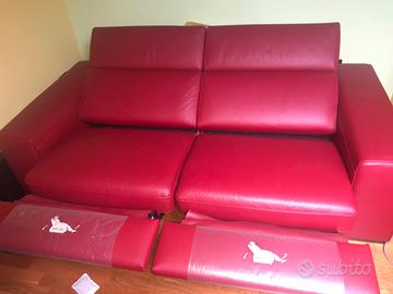 Divani by Natuzzi elettrico doppia pelle 3/4 posti