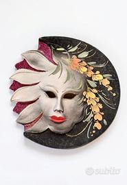 Maschera  veneziana da parete Sole e Luna