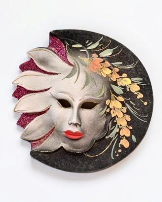 Maschera  veneziana da parete Sole e Luna