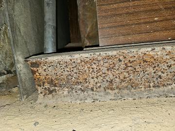 2 Travi in ferro da 10x4 cm lunghe 3,5 metri