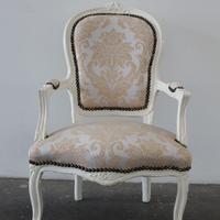 Sedia Classica Crema e Oro - Stile Shabby
