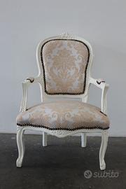 Sedia Classica Crema e Oro - Stile Shabby