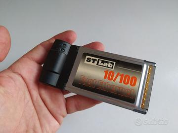 ST LAB LAN Adapter Notebook Card 100-107 PCMCIA 10