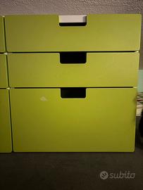 Cassettiera verde