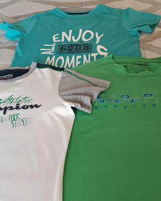 Set di 3 t-shirts bambino maniche corte, 9/10A