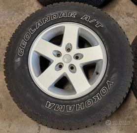 N*1 Cerchio Nero e Gomme Jeep JK Rubicon