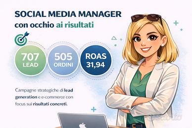 Esperta candidata social media manager