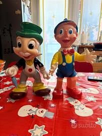 Pinocchio e Grillo LEDRAPLASTIC 1962 Disney 40cm