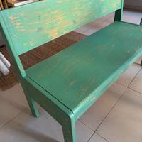 Panca contenitore in legno di abete