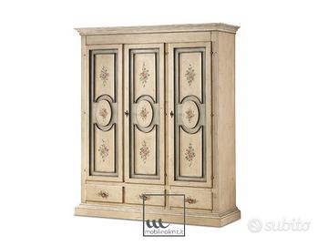 Armadio provenzale 3 ante decorato