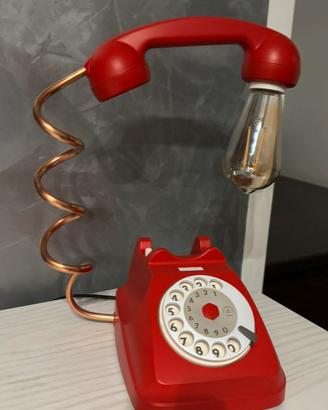 Lampada telefono rossa