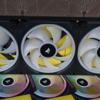 Corsair FANS 120X3 Serie QX con corsair hub inclus