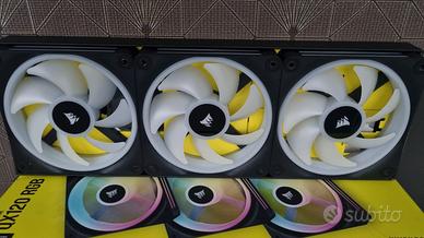 Corsair FANS 120X3 Serie QX con corsair hub inclus