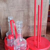 set sale pepe con portarotolo rosso