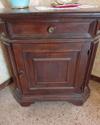 MOBILE IN VERO LEGNO CON CASSETTO E SPORTELLO