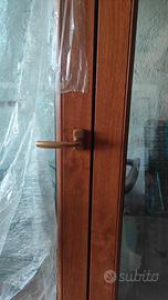 porta finestra 2 ante PVC nuova doppio vetro
