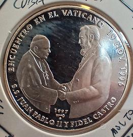 10  PESOSCUBA 1997 – Visita di Fidel in Vaticano