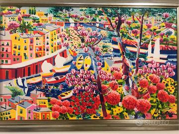 Serigrafia Faccincani con autentica e cornice