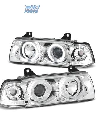 FARI BMW E36 90-99 ANGEL EYES FONDO CROMATO