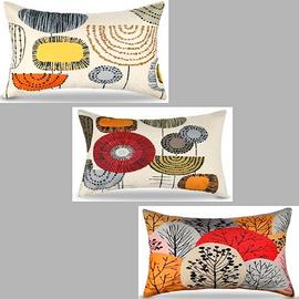 3 federe cuscino in lino 30x50 cm nuovi