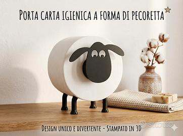 Portarotolo Pecora - Porta Carta Igienica Bagno