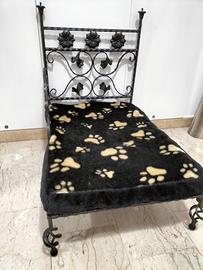 letto in ferro battuto x cane gatto stupendo 