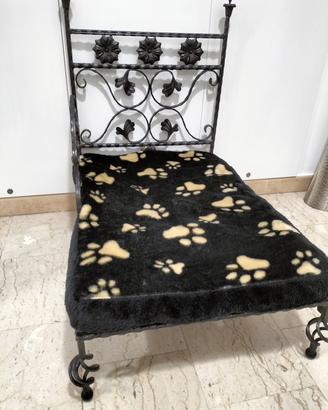 letto in ferro battuto x cane gatto stupendo 