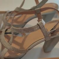 Sandali argento sposa / elegante